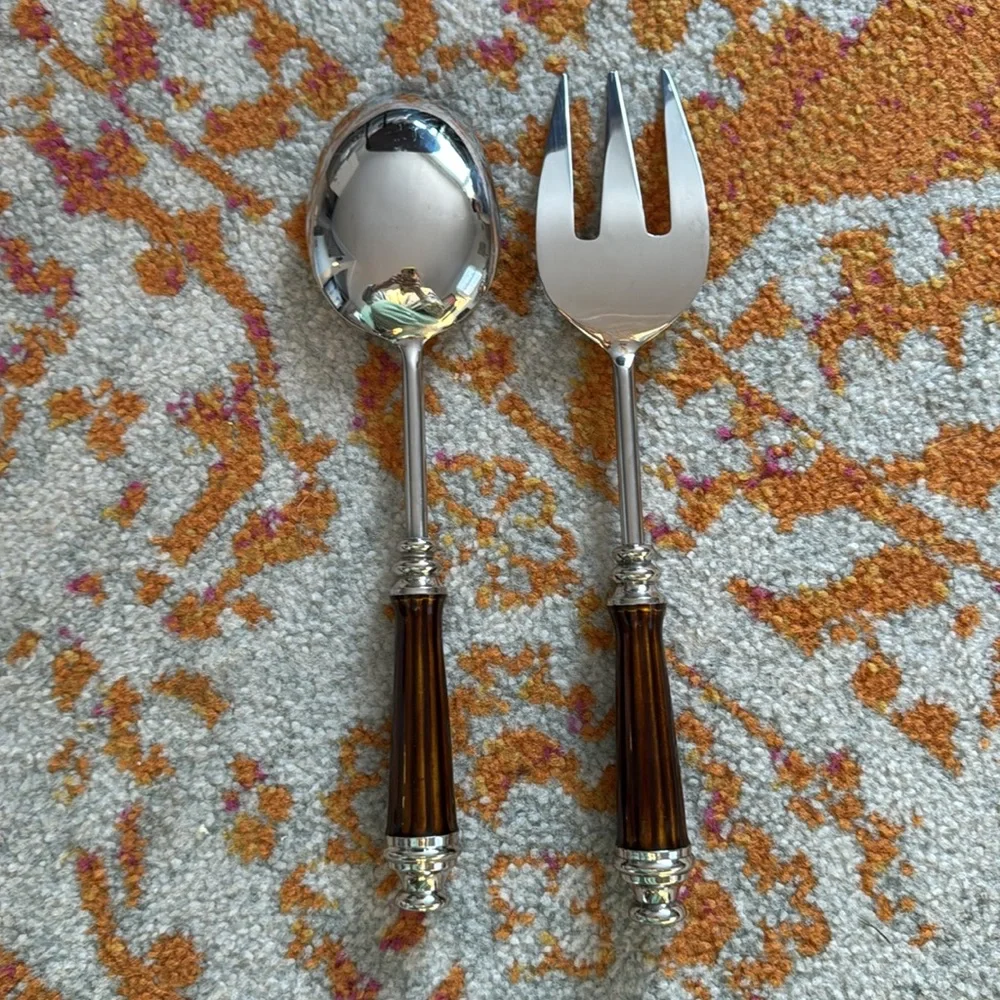 Simplydesignz Large Spoon & Fork Serveware Set
